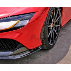 OEM Style Dry Carbon Fiber Front Side Air Inlet Trims For Ferrari SF90