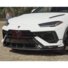 Performante Style Dry Carbon Fiber Front Lip & Front Bumper Trim For Lamborghini URUS S 2023-2025