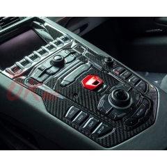 Dry Carbon Fiber Center Console Cover Interiors Kits For Lamborghini Aventador LP700-4