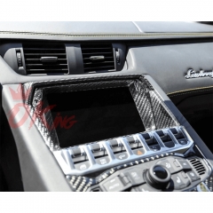 Dry Carbon Fiber Center Console Navigation Screen Display Inner Panel For Lamborghini Aventador LP700-4