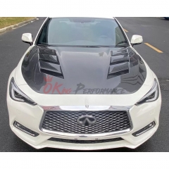 AMS Style Carbon Fiber (Cfrp) Hood For Infiniti Q50 2014-2024