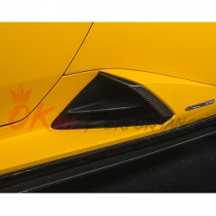 OEM Style Dry Carbon Fiber Side Skirt Air Intake Trim For Lamborghini Huracan EVO Spyder 2019-2020