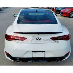 US OEM Style Carbon Fiber Trunk Spoiler For Infiniti Q60 2016-2022