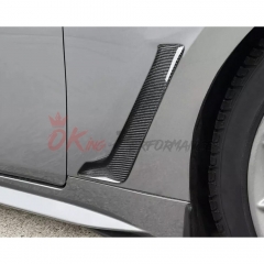 Dry Carbon Fiber Fender Trim Cover For Infiniti Q60 2016-2022