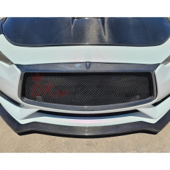 Dry Carbon Fiber Front Grill Overlay For Infiniti Q60 2016-2022