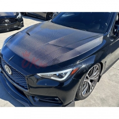 MBJ Style Carbon Fiber Hood For Infiniti Q60 2016-2022