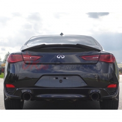 M4 Style Carbon Fiber Trunk Spoiler Rear Wing For Infiniti Q60 2016-2022