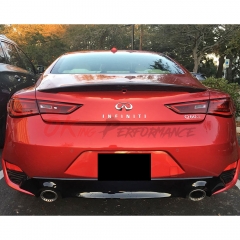 JP OEM Style Carbon Fiber Trunk Spoiler Rear Wing For Infiniti Q60 2016-2022