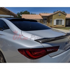 ASPEC Style Carbon Fiber Trunk Spoiler Rear Wing For Infiniti Q60 2016-2022