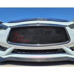 Dry Carbon Fiber Front Grill Overlay For Infiniti Q60 2016-2022