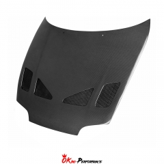 TRD Style Carbon Fiber Hood For Toyota Supra MK4 JZA80 A80 MKIV 1993-2002