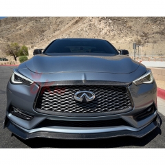 V Style Carbon Fiber Front Lip For Infiniti Q60 2016-2022