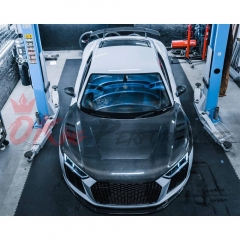 Oking Style Dry Carbon Fiber Hood For Audi R8 2016-2024