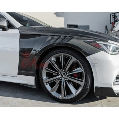 Vented Style Carbon Fiber Fender For Infiniti Q60 2016-2022