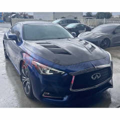 AMS Style Carbon Fiber Hood For Infiniti Q60 2016-2022