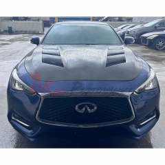 AMS Style Carbon Fiber Hood For Infiniti Q60 2016-2022