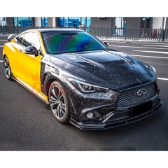 Vented V2 Style Carbon Fiber Fender For Infiniti Q60 2016-2022