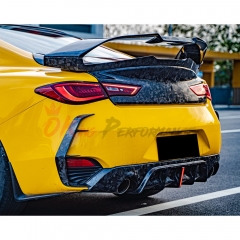 GTAM Style Carbon Fiber GT Spoiler Rear Wing For Infiniti Q60 2016-2022