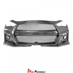 Blitz Style Carbon Fiber Front Bumper For Infiniti Q60 2016-2022