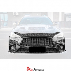 Carbon Fiber Front Bumper For Infiniti Q60 2016-2022