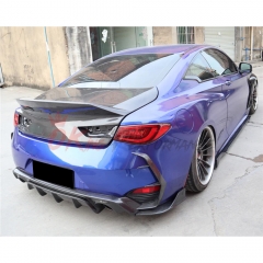 High Kick Style Carbon Fiber Rear Trunk Boot Lid For Infiniti Q60 2016-2022