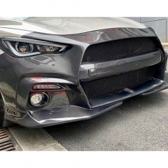 Blitz Style Carbon Fiber Front Bumper For Infiniti Q60 2016-2022