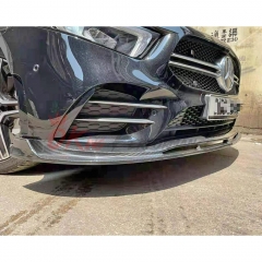 PakTechz Style Dry Carbon Fiber Front Lip For Mercedes Benz A-CLASS W177 A35 2018-2020