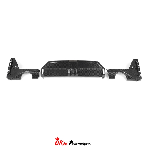 MP Style Dry Carbon Fiber Rear Diffuser Set For BMW 3 Series G20 LCI 2023-ON