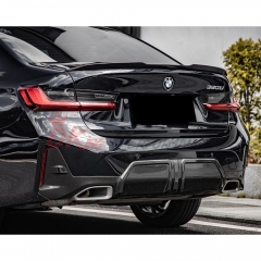 MP Style Dry Carbon Fiber Rear Diffuser Set For BMW 3 Series G20 M340i LCI 2023-ON