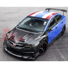 A Style Carbon Fiber (CFRP) Hood For Honda Civic FD2 2006-2010