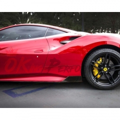 Dry Carbon Fiber Side Skirt For Ferrarir 488 GTB Spider 2015-2019