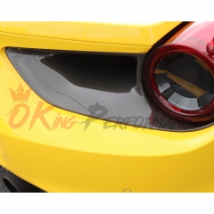 Dry Carbon Fiber Rear Lamp Covers (Add on) For Ferrari 488 GTB Spider 2015-2019