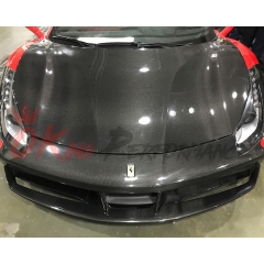 OEM Style Dry Carbon Fiber Hood For Ferrarir 488 GTB Spider 2015-2019