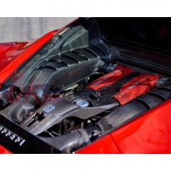 Dry Carbon Fiber Engine Bay Kit (Replacement) For Ferrari 488 GTB 2015-2019