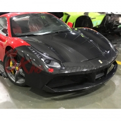 OEM Style Dry Carbon Fiber Hood For Ferrarir 488 GTB Spider 2015-2019