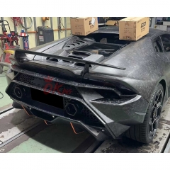 Tecnica Style Dry Carbon Fiber Rear Bumper For Lamborghini Huracan LP610-4 LP580 EVO