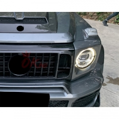 Dry Carbon Fiber Turn Signal Light Cover For Mercedes Benz G Class W464 G63 AMG BRABUS 2018-2024