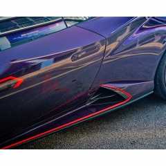 Tecnica Style Dry Carbon Fiber Side Skirt For Lamborghini Huracan LP610-4 LP580 EVO