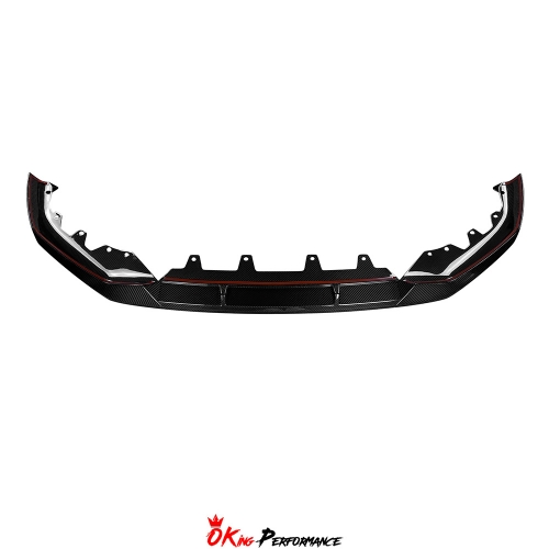 MP Style Dry Carbon Fiber Front Lip For BMW 5 Series G30 G38 LCI 2020-2023