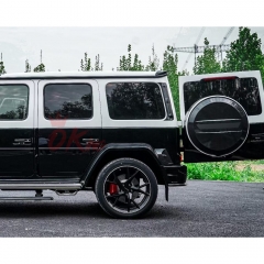 Mansory Style Dry Carbon Fiber Wheel Spare Tire Cover For Mercedes Benz G Class W464 G500 AMG G63 2018-2024