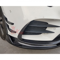 PakTechz Style Dry Carbon Fiber Front Canards For Mercedes Benz A-CLASS W177 A35 2018-2020