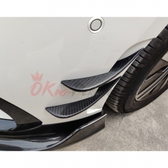 PakTechz Style Dry Carbon Fiber Front Canards For Mercedes Benz A-CLASS W177 A35 2018-2020