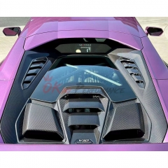 Tecnica Style Dry Carbon Fiber Rear Engine Cover For Lamborghini Huracan LP610-4 LP580 EVO