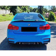 PSM Style Carbon Fiber Trunk Spoiler Rear Wing For BMW M3 F80 2014-2020