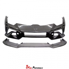 Tecnica Style Dry Carbon Fiber Front Bumper For Lamborghini Huracan LP610-4 LP580 EVO