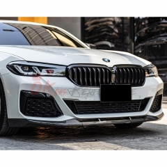 MP Style Dry Carbon Fiber Front Lip For BMW 5 Series G30 G38 LCI 2020-2023