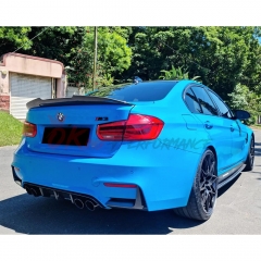 PSM Style Carbon Fiber Trunk Spoiler Rear Wing For BMW M3 F80 2014-2020