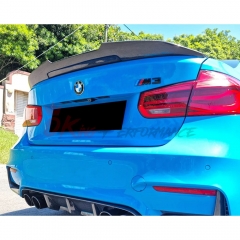 PSM Style Carbon Fiber Trunk Spoiler Rear Wing For BMW M3 F80 2014-2020