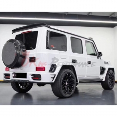 Mansory Style Dry Carbon Fiber Wheel Spare Tire Cover For Mercedes Benz G Class W464 G500 AMG G63 2018-2024