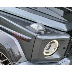 Dry Carbon Fiber Turn Signal Light Cover For Mercedes Benz G Class W464 G63 AMG BRABUS 2018-2024